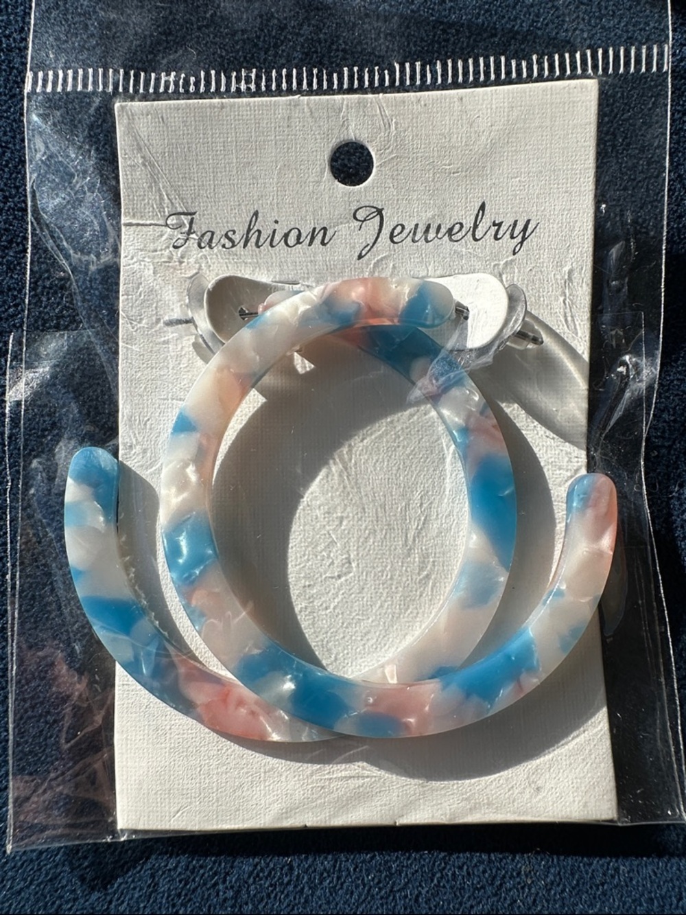 Colorful Lightweight Acrylic Hoop Earrings